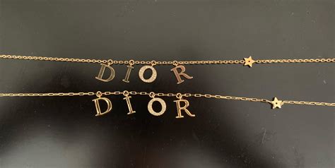 dior necklace fake|dior letter necklace dupe.